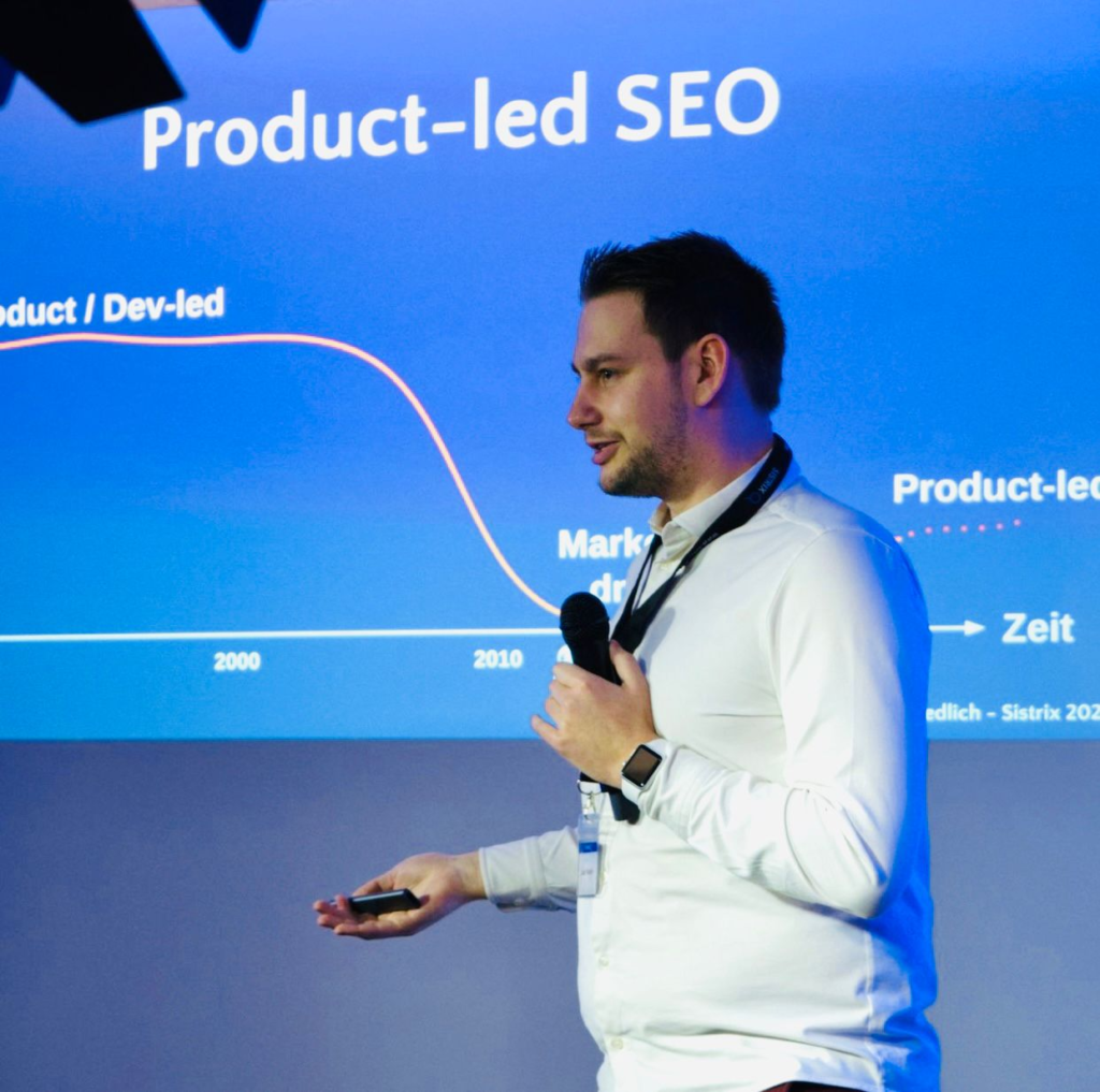 Product led SEO presentation by Julian Redlich