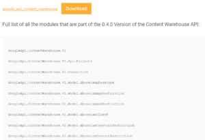 Full list of leaked “GoogleAPI Warehouse V1 API” from GitHub